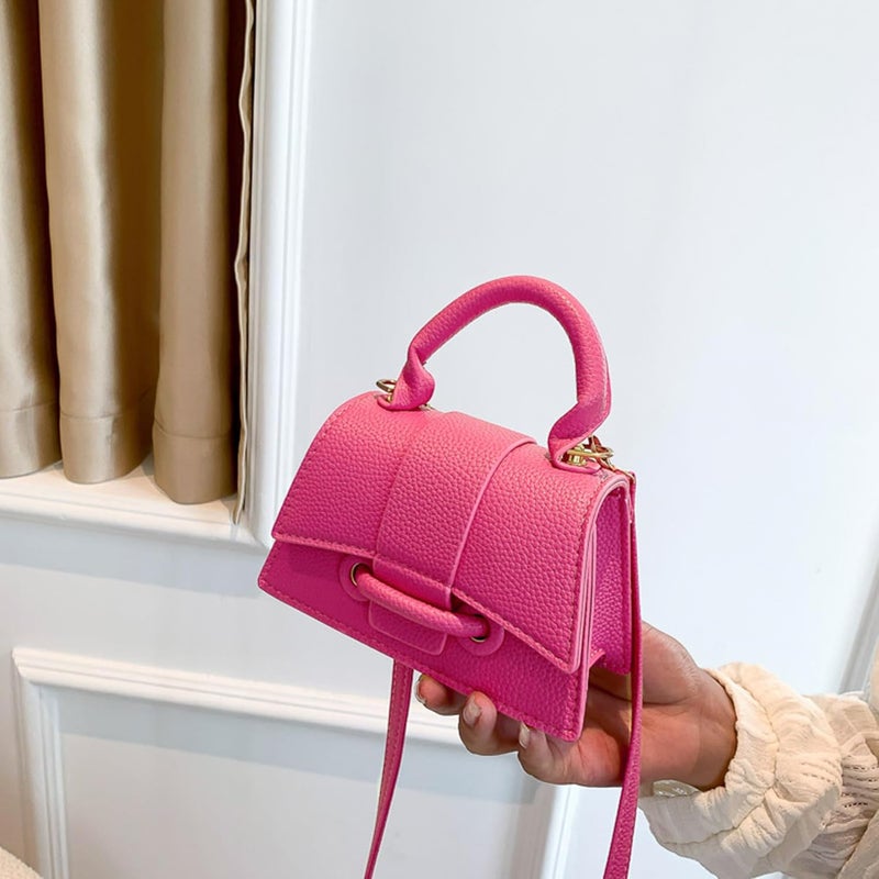 FALETO Mini Purses for Women Cute Top Handle Crossbody Bag Stylish Tiny Clutch Handbag with Strap - Image 2